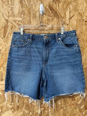 Universal Thread High-Waist Denim Cutoff Bermuda Shorts, Size 16